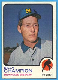 1973 Topps Baseball Cards      074      Billy Champion